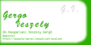gergo veszely business card